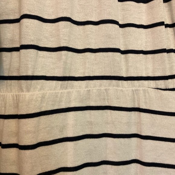 Romper Dress Blue White Stripes Nautical Summer by EMME JORDON Womens Small - Picture 10 of 13